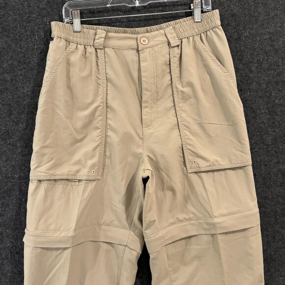 Magellan Sportswear Convertible Pants Men's Large Khaki Zip Off Fishing Hiking - Picture 2 of 12